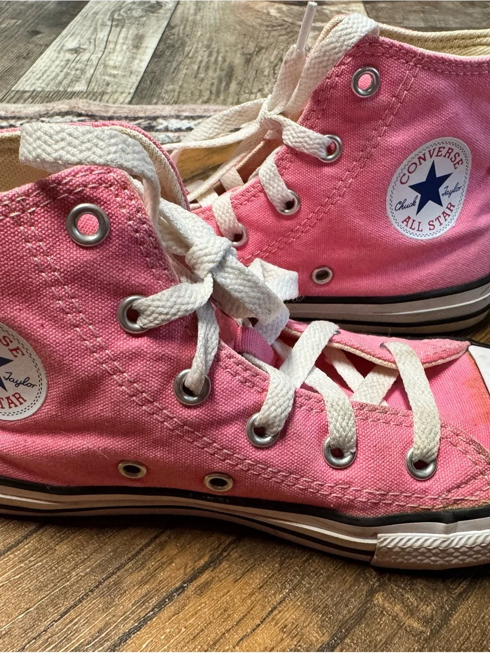 Converse Kids Pink High-Top Canvas Sneakers